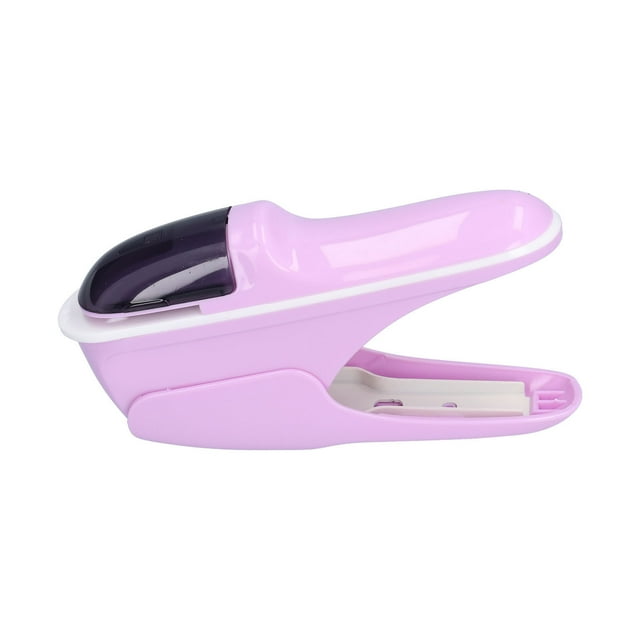 Agrafes à Main, Agrafeuse Sans Agrafes Durable ABS pour Bureau pour Documents Violet