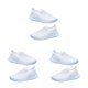 thumbnail image 5 of Jumpingount Flats Mesh Sneakers Shoes Casual Sports Sock Rhinestone Trainers Summer Cómodo para correr al aire libre Blanco Type1 NO1, 5 of 6