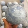 thumbnail image 5 of Nvzi 1pc 60mm - 70mm Natural Aquamarine Crystal Sphere Balls Beautiful Kyanite Crystal Ball for Decorative, 5 of 5