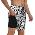 thumbnail image 3 of Fotbe Cute Panda Men’s Swim Trunks Quick Dry Swim Shorts Board Shorts with Mesh Lining-XX-Large, 3 of 9