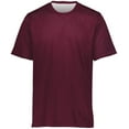 thumbnail image 3 of Augusta Sportswear S Boys Short Sleeve Mesh Reversible Jersey Maroon/White 1603, 3 of 7