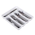 thumbnail image 4 of 5 Compartments Anti-skid Cutlery Organizer Container for Kitchen Drawer Silverware Tableware Organizer Spoon Knife Fork Separation Divider Storage Case, 4 of 6
