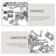 thumbnail image 3 of FRCOLOR guitar string retainer Durable Metal Guitar String Retainer for Guzheng Silver Color Simple Installation Lightweight and Long Lasting Service Life,0.59"X0.2"X0.24", 3 of 5