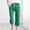 Green, variant on Cotton Linen Straight Leg Pants Women's Solid Casual High Waist Capris 2024 Summer Lounge Capri Pants with Pockets