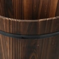 thumbnail image 1 of SKISUNO 1Pack Patio Container Rustic Wood Flowerpot Coffee Gardeners, 1 of 8
