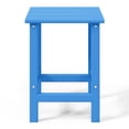 thumbnail image 6 of WestinTrends Highland 3-Piece Outdoor Patio HDPE Adirondack Chair With Cup Holder and Table Set, Pacific Blue, 6 of 9