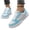 Cyan, variant on Lace Mesh Skate Shoes, Breathable Sneakers, Low-Top Athletic Shoes Casual Sneakers–Lightweight Non-Slip Athletic Footwear for Running, Walking, and Training, Spring Summer, Women Shoes, Black 5