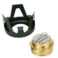 thumbnail image 3 of Mini Réchaud à Alcool en Laiton et Aluminium, Sécuritaire, Coupe-Vent, Portable, Réchaud de Randonnée, Camping, Cuisine, 3 of 7