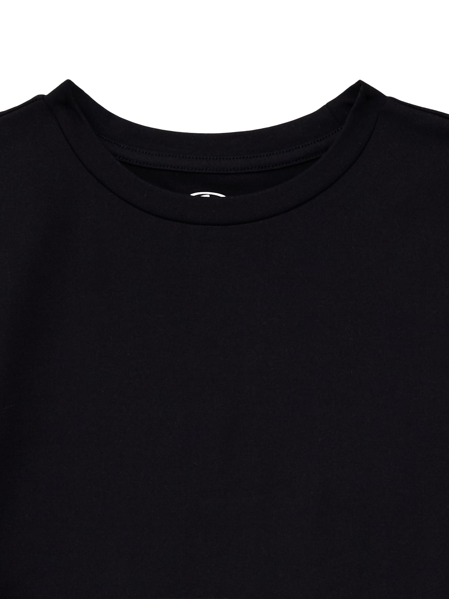 Athletic Works Girls ButterCore Tee with Long Sleeves, 2-Pack, Sizes 4-18