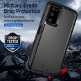 thumbnail image 3 of Xhy Samsung Galaxy A03S Case with Privacy Screen Protector Military Grade Full Body Protection 3 in 1 Shock Drop Resistant Rugged Rubber TPU Durable Detachable for Galaxy A03S Phone - Black, 3 of 10