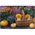 thumbnail image 4 of Dreamtimes Autumn Pumpkin Flower Area Rug 72x48in Fall Garden Non-Slip Floor Carpet Comfort Floor Mats Decor for Indoor Living Dining Room and Bedroom Area, 4 of 7