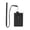 Black, variant on RFID Blocking Minimalist Neck Wallet with Lanyard Water Resistant ID Card Case for Travel Outdoor Use(Green,11.5X7.5X1.5cm)