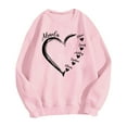 thumbnail image 4 of Penkiiy Personalized Nickname Mom Grandma Hearts with Kid Names Sweatshirt, Christmas Mom Grandma Shirt Gifts for Women Pink, 4 of 5