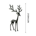thumbnail image 3 of YiJuHui 1pcs Antique Finish European Metal Deer Statue - Weather-Resistant Outdoor Garden Decor, Entryway Accent Sculpture for Porch and Lawn, 3 of 6