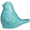 thumbnail image 5 of kiaotime new french garden cottage bird figurine decorative blue glazed ceramic bird figurine, bird statue, bird sculpture home garden wedding decor (blue), 5 of 5