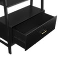thumbnail image 5 of Crosley Furniture Landon Large Etagere Bookcase in Matte Black, 5 of 10