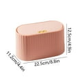 thumbnail image 2 of TaTaai 2Pcs Mini Trash Can with Lid,Small Desk Trash Can,Countertop Mini Garbage Cans,Tiny Waste Basket, 2 of 5