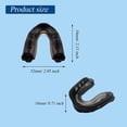 Peralng 2 Pieces Moldable Braces Mouthguard Football Mouthpiece Sports
