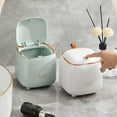 thumbnail image 3 of maskred 1/2/3/5 Wide Application Desktop Trash Bin With Pressing Mechanism Durable And Convenient Aste Container light green 1 Pc, 3 of 6