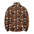 thumbnail image 4 of IYYVV Halloween Quarter Zip Up Sweaters for Men Lightweight Mock Neck Pullover Casual Pumpkin Printed Sweaters Earthy Yellow 2XL, 4 of 6