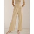 thumbnail image 4 of Pantalones de Yoga de Pierna para Mujer, Holgados y Cómodos, de Cintura Alta, con Bolsillos. Albaricoque M, 4 of 9