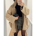 thumbnail image 2 of PRETTYGARDEN Women's Winter Coats Long Sleeve Button up Fuzzy Sherpa Fleece Jackets Outerwear Fall Fashion Clothes, 2 of 8
