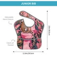 thumbnail image 4 of Susaid Cheetah On Toilet Humor Art Print Bibs for Babies Toddlers Adjustable Waterproof Free Soft Durable Bibs for eating with Large Pocket Food Catcher, 4 of 8