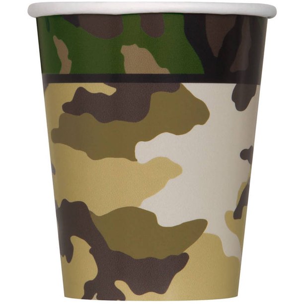 9oz Paper Military Camo Cups, 8ct - Walmart.com - Walmart.com