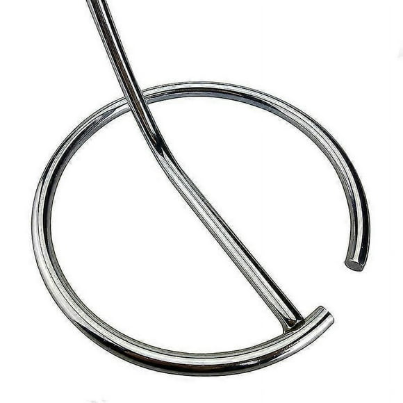 72cm Round Base Banana Holder, Banana Hook, Fruit Storage, Bananas, Grapes, Chrome Plated Iron, Silver