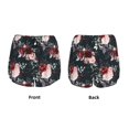 thumbnail image 5 of Lsque Watercolor Floral Printed Women's Running Shorts with Liner Pockets,Elastic Quick Dry Workout Athletic Gym Yoga Shorts,Womens High Waist Shorts-, 5 of 9