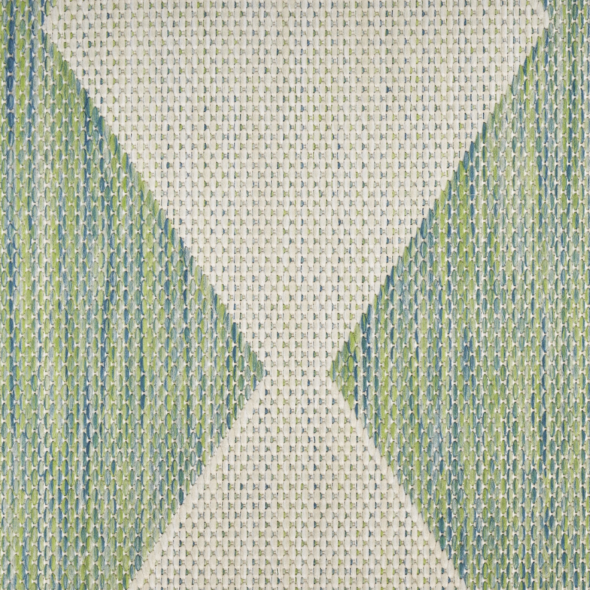 Nourison Positano Indoor/Outdoor Blue Green 5' x 7' Area Rug (5x7)
