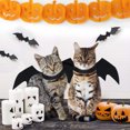 thumbnail image 2 of Disfraz de mascota con alas de murciélago para perro de Halloween con campanas de calabaza para decoraciones de fiesta de Halloween, lindo Collar para perro y gato con forma de murciélago, 2 of 6
