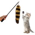 thumbnail image 2 of Gato Teaser Gato retráctil Pluma Juguete Gato interactivo Varita Gato yeacher estándar, 2 of 7