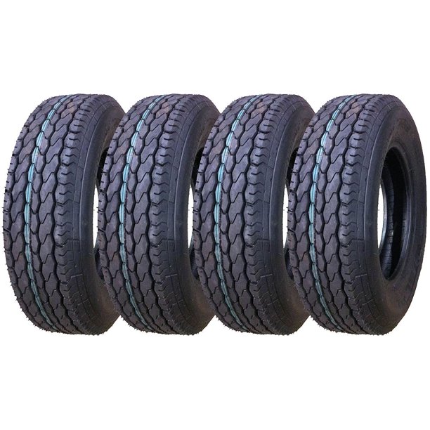 Set of 4 New Premium FREE COUNTRY Trailer Tires ST 205/75D15 11021