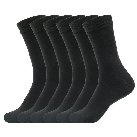 6-Pack Women's Breathable Cotton Crew Socks - Ultra Soft Everyday Socks