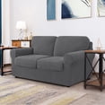 thumbnail image 2 of CHUN YI Stretch Checks Spandex Sofa Cover Separate Backrests Cushions Cover Slipcover, 2 of 5