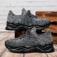 thumbnail image 6 of Rokment Women's Platform Running Tennis Shoes 2026 Spring Fall Knitted Lightweight Memory Foam Chunky Slip on Walking Trainners Basketball Bowling Sneakers Grey Size 8.5, 6 of 6