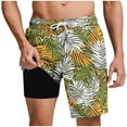thumbnail image 2 of SOOMLON Sport Swim Trunks for Men Big and Tall Board Shorts 11" Inseam Quick Dry Swim Shorts with Liner Summer Beach Shorts, 2 of 6