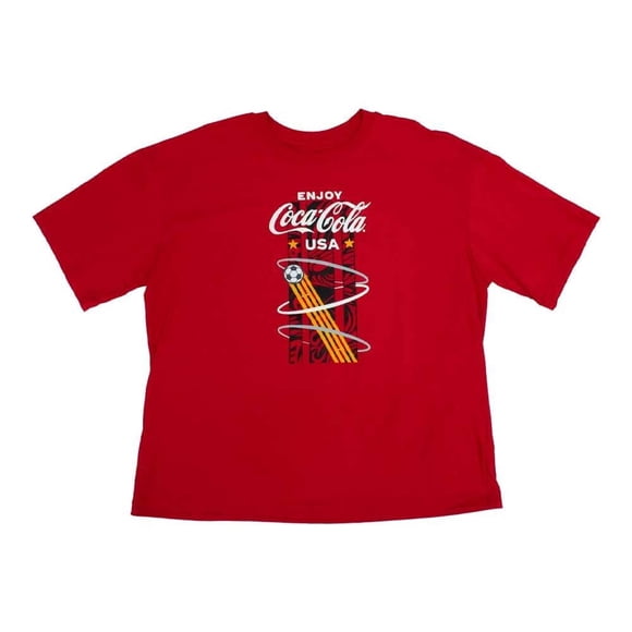Playera Coca Cola para Caballero Enjoy Coca Cola USA Rojo Talla G