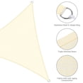 thumbnail image 5 of Yescom 4 Pack 7 Ft 97% UV Block Permeable Fabric Triangle Sun Shade Sail Heavy Duty Canopy Outdoor Patio, 5 of 8