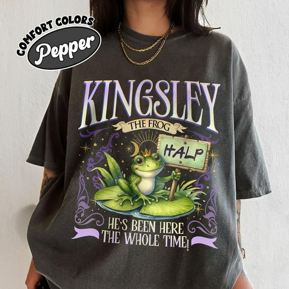 Villain Assistant Comfort Colors T-Shirt, Kingsley the Frog Halp Shirt, Villain Lover Tee, Funny Gift For Romantasy Book Lover