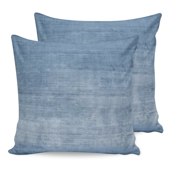 Pillow Covers 16x16 Set of 2, Vintage Blue Throw Pillow Covers Decorative Couch Cushion Cover, Modern Abstract Retro Art Microfiber Soft Square Pillowcases for Bedroom Living Room Sofa
