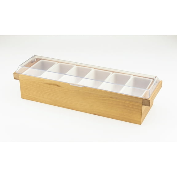 7117-B Wood condiment caddy Blond