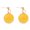 Yellow, variant on Women Winter Pom Pom Ball Drop Pendant Charm Stud Earrings