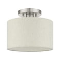 thumbnail image 3 of Blossom - 1 Light Small Semi-Flush Mount In Transitional Style-8.5 Inches Tall and 10 Inches Wide-Brushed Nickel Finish, 3 of 7