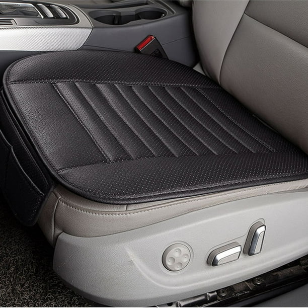 Car Front Seat Cushion, Breathable PU Leather Bamboo Charcoal Car