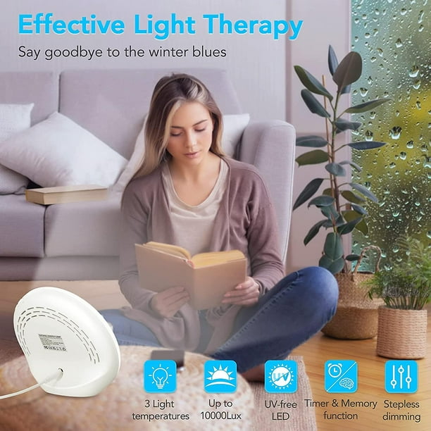 Sad Lamp, Auinsky Daylight Lamp 10,000 Lux Light Therapy Lamp With