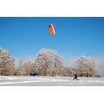 thumbnail image 2 of Snowkiting Snow Kite Wall Mural Decal by Wallmonkeys Vinyl Peel and Stick Graphic (18 in W x 12 in H), 2 of 4