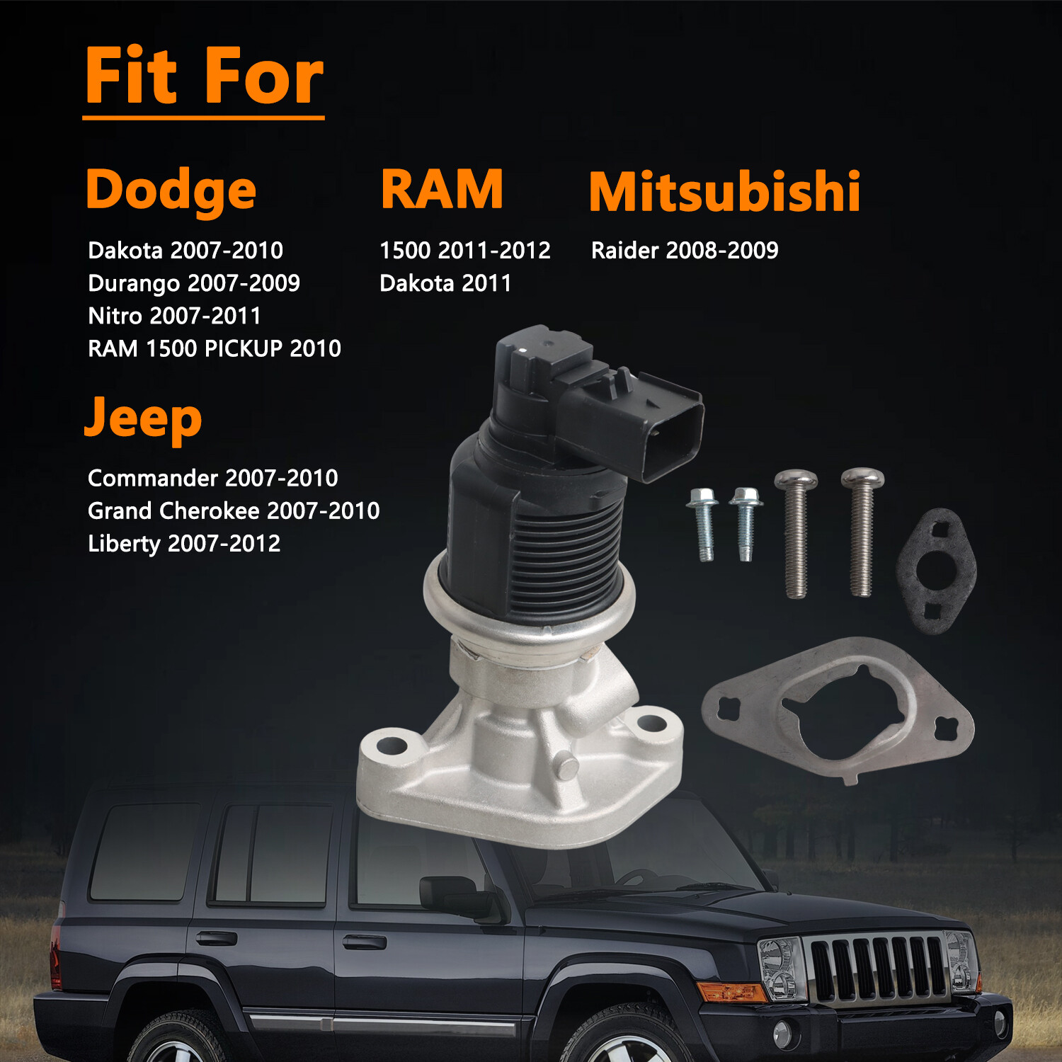 EGR Valve for Dodge Ram 1500 Jeep Liberty 3.7L 53032948AC