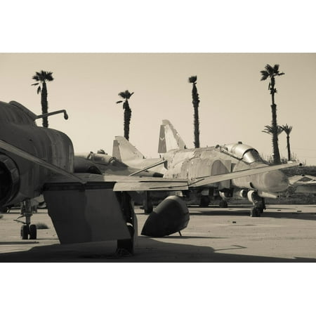 Graveyard of US-built F-4 Phantom fighters, Israeli Air Force Museum, Hatzerim Israeli Air Force... Print Wall (Best Art Museums In The Us)